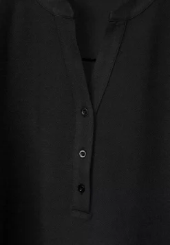 Langarmkleid In Unifarbe