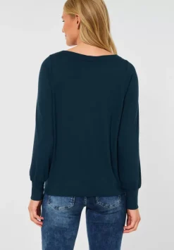 Langarmshirt Im Materialmix