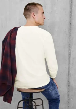 Langarmshirt In Unifarbe