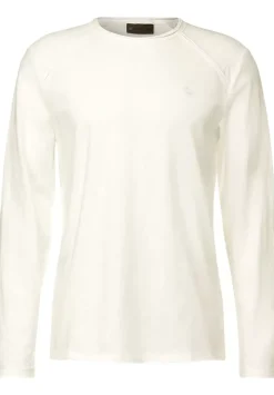 Langarmshirt In Unifarbe