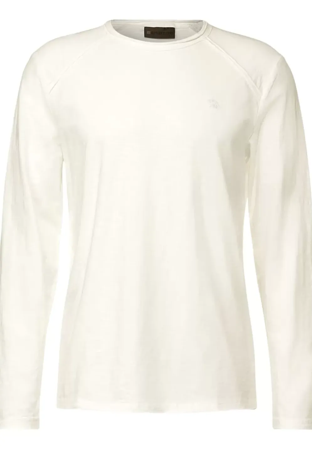 Langarmshirt In Unifarbe