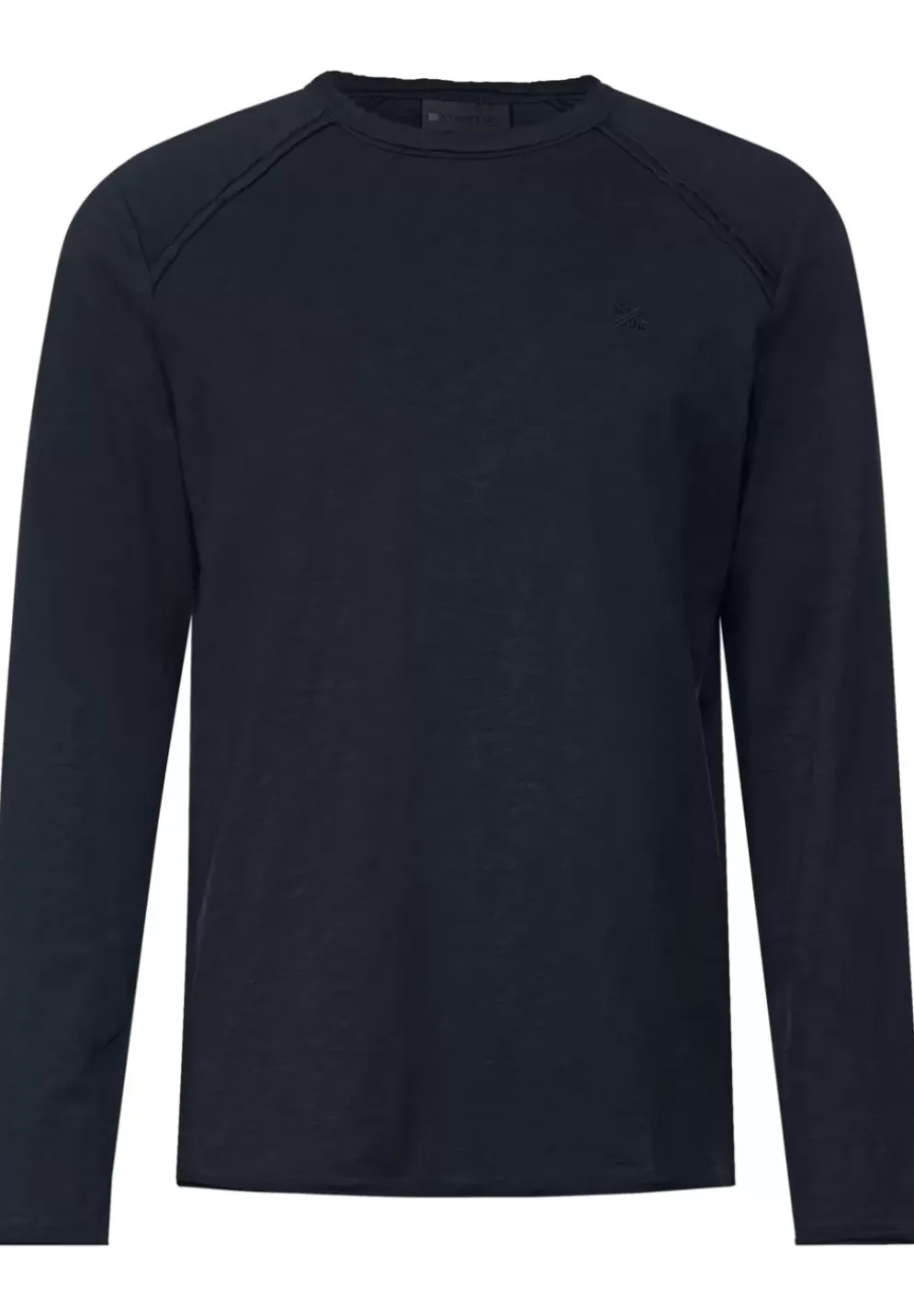 Langarmshirt In Unifarbe