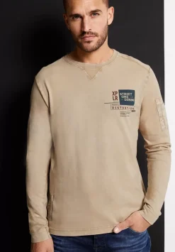Langarmshirt In Washed-Optik