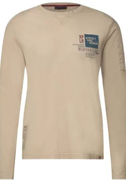 Langarmshirt In Washed-Optik