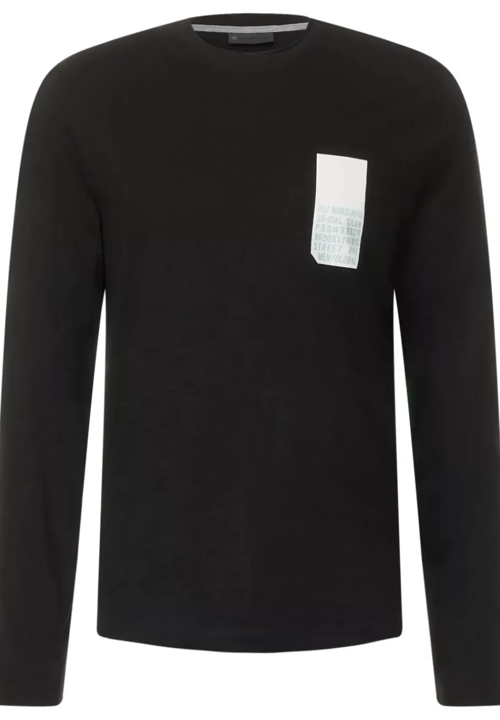 Langarmshirt Mit Brustprint