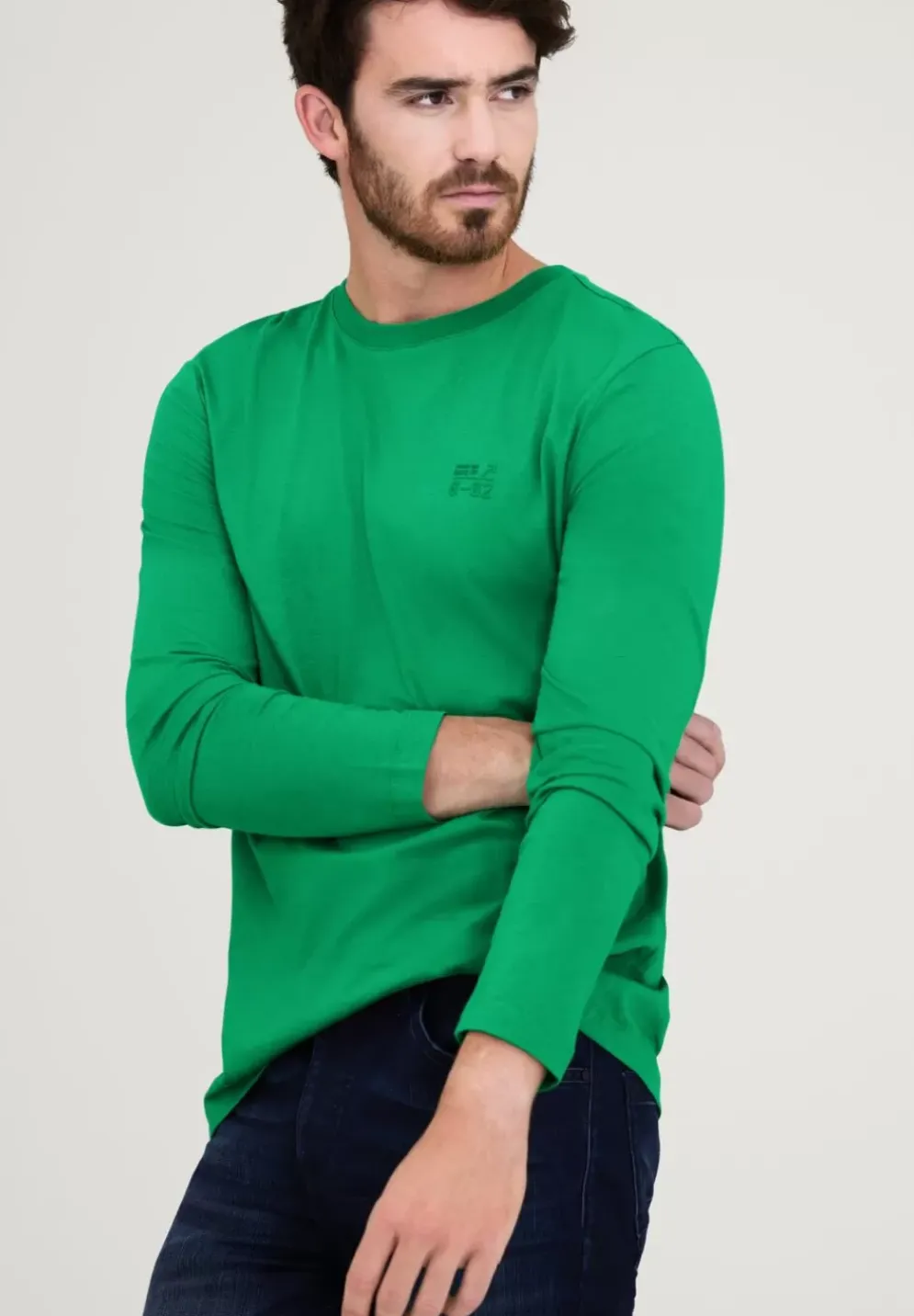 Langarmshirt Mit Ruckenprint
