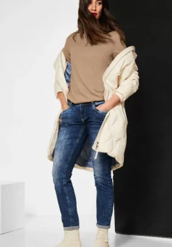 Langarmshirt Mit Stehkragen