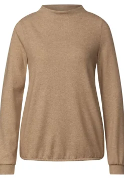 Langarmshirt Mit Stehkragen