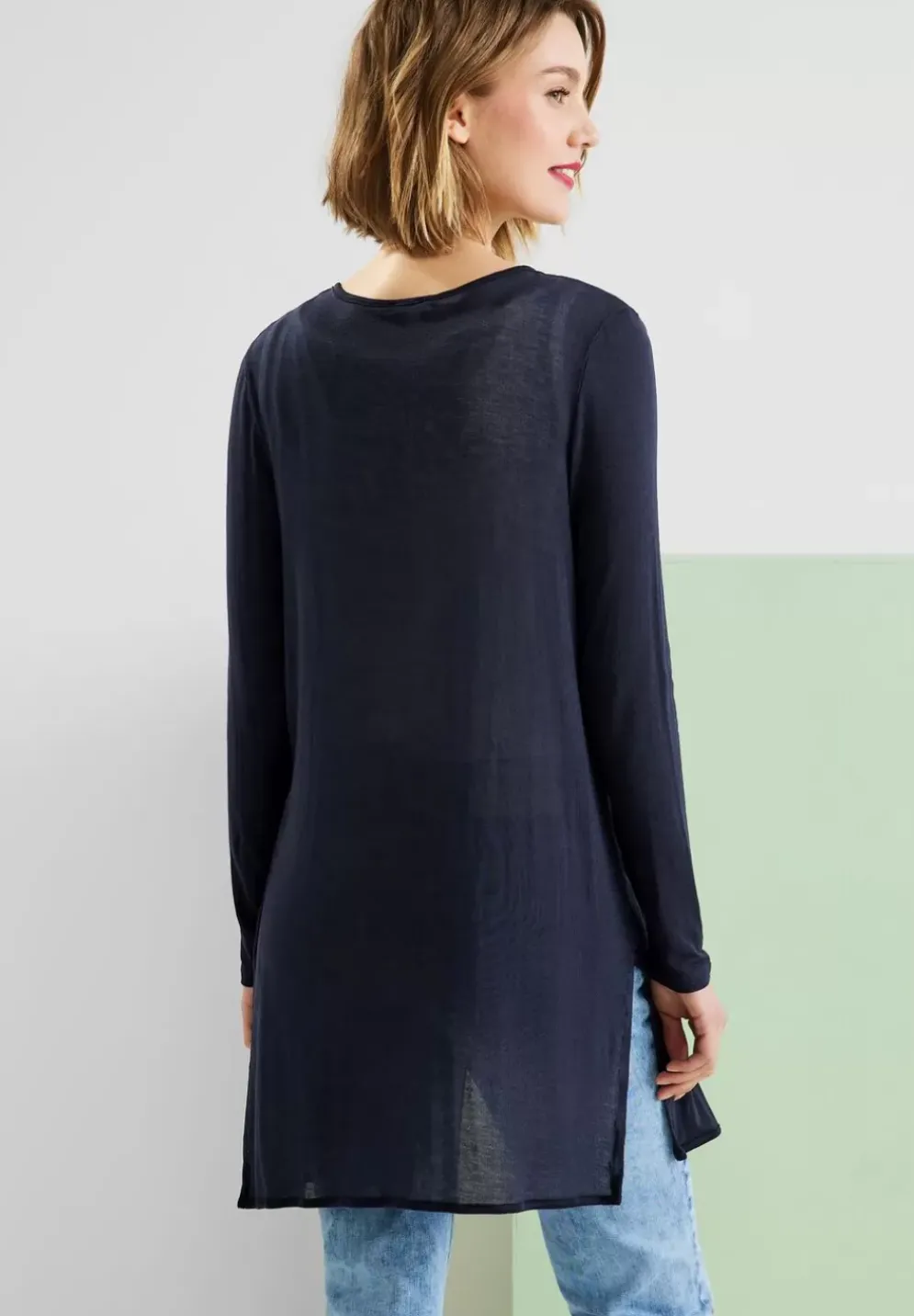 Lange Shirtjacke