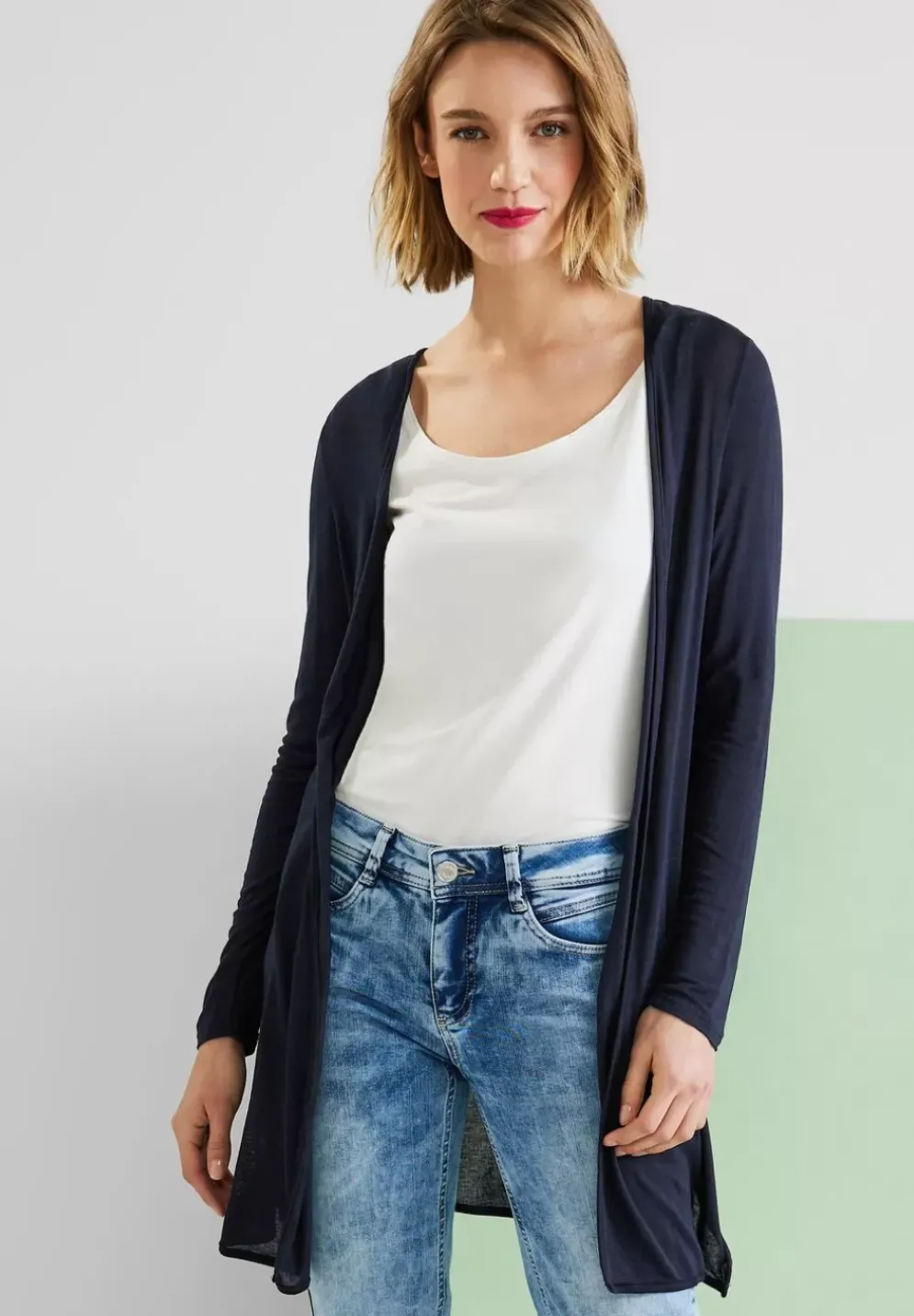 Lange Shirtjacke