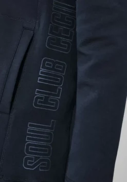 Lange Sweatshirtjacke