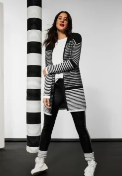 Langer Cardigan Mit Struktur