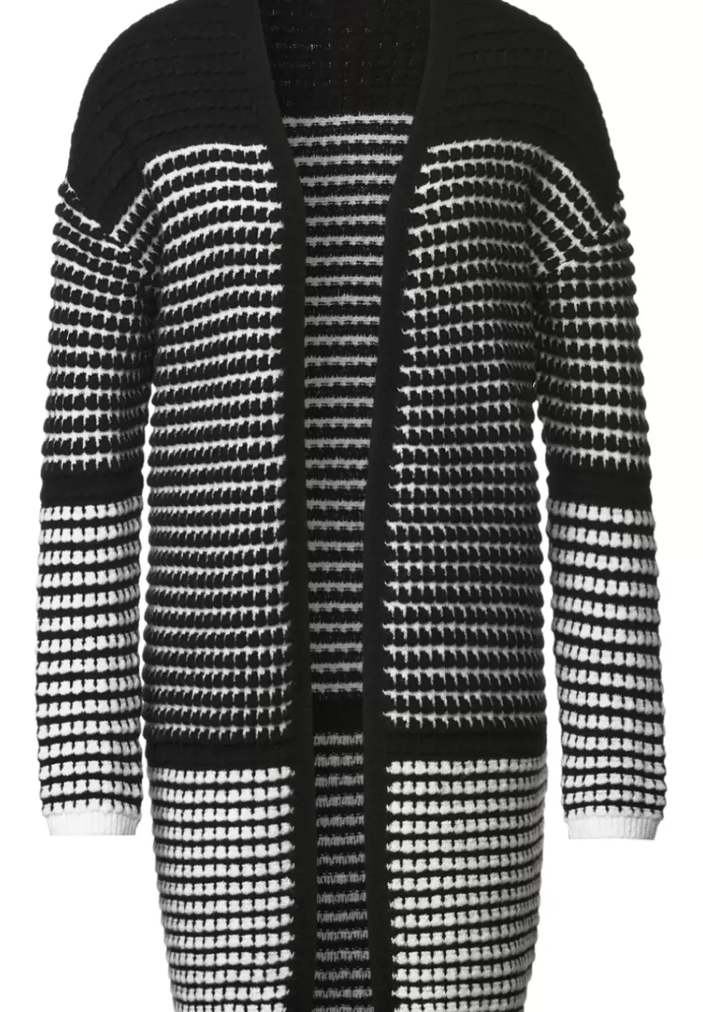 Langer Cardigan Mit Struktur