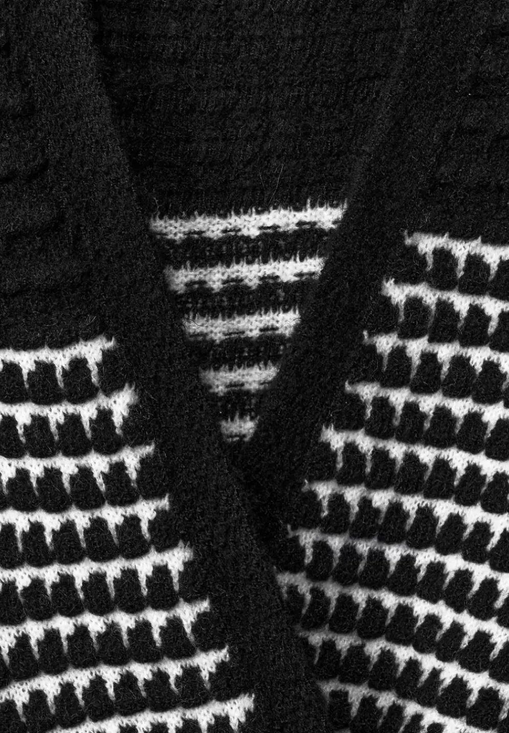Langer Cardigan Mit Struktur
