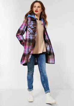 Langes Overshirt Mit Kapuze