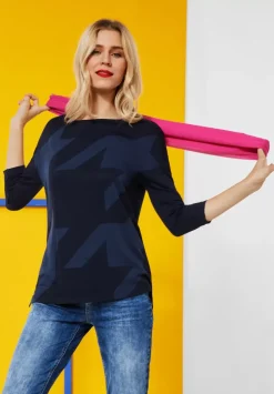 Langes Printshirt