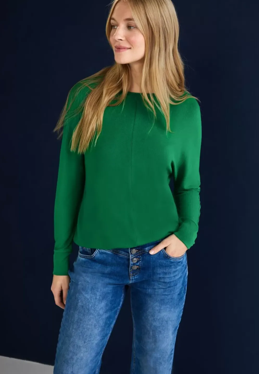 Langes Shirt In Unifarbe