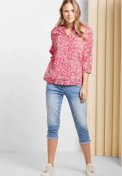 Leichte Print Baumwollbluse