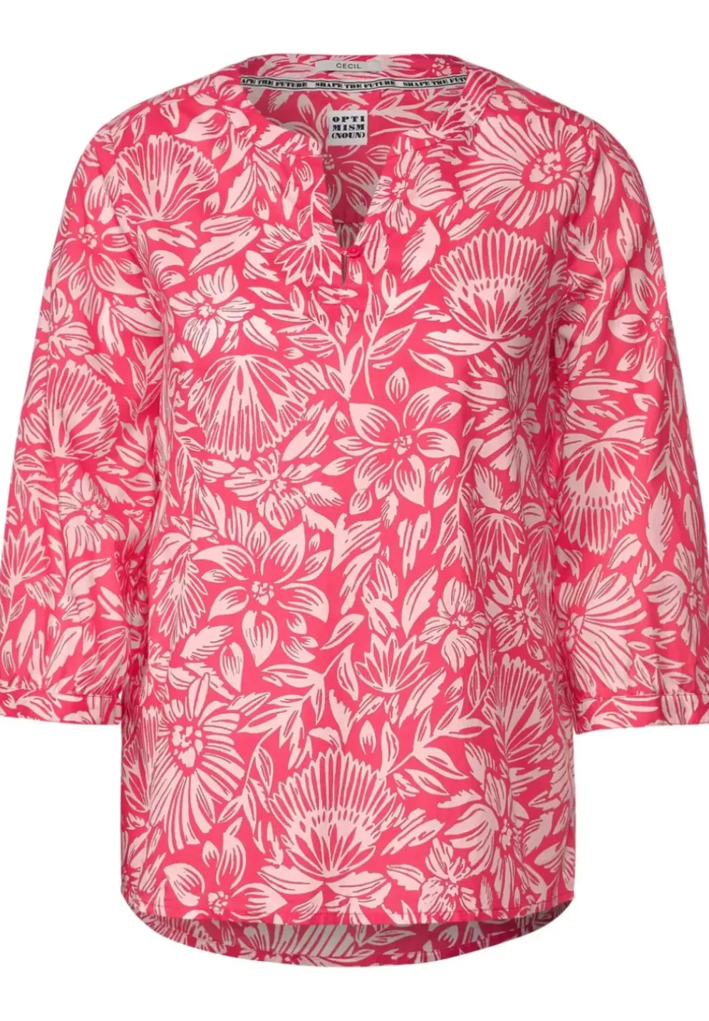 Leichte Print Baumwollbluse