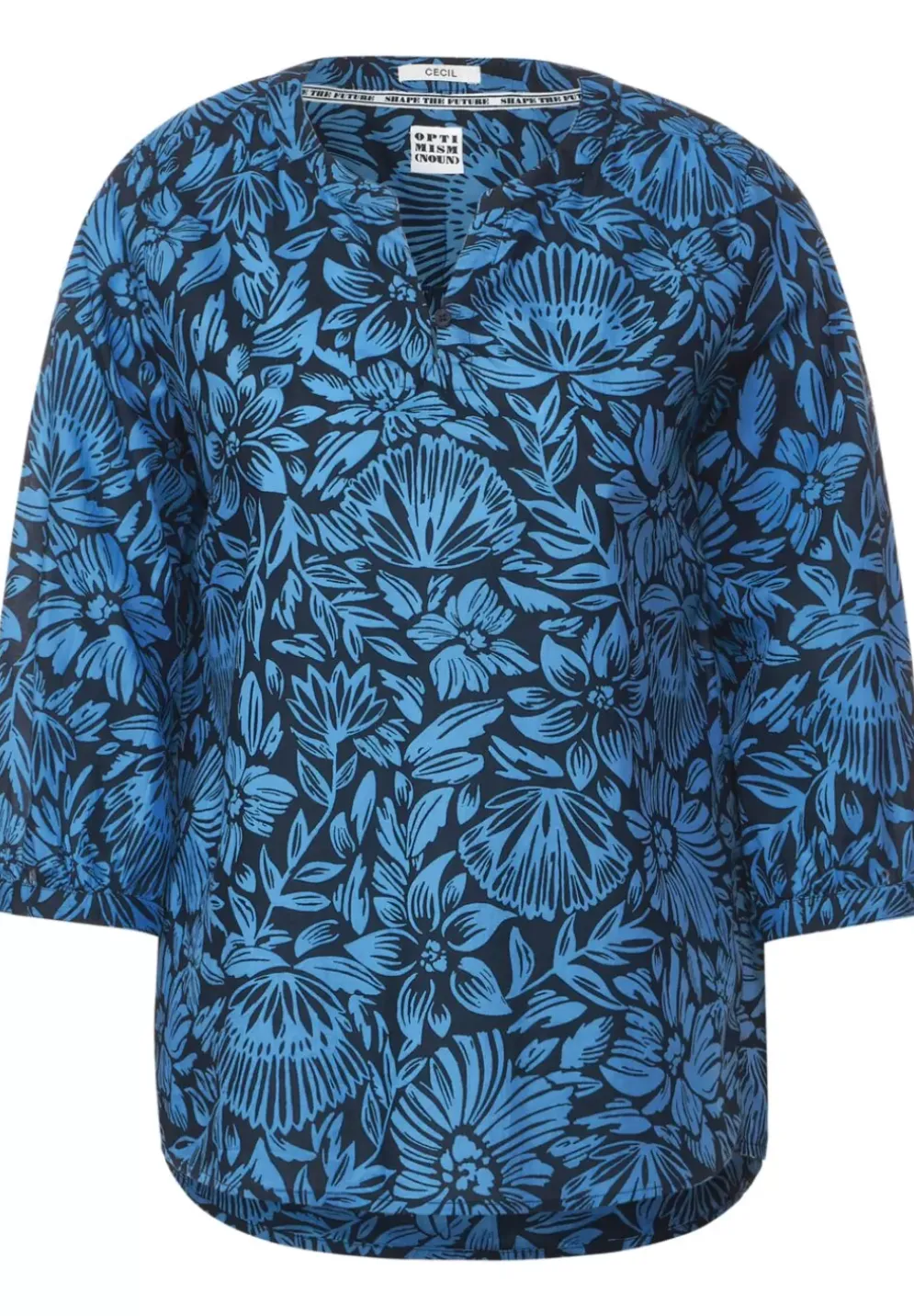 Leichte Print Baumwollbluse