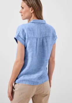 Leinen Chambray Bluse