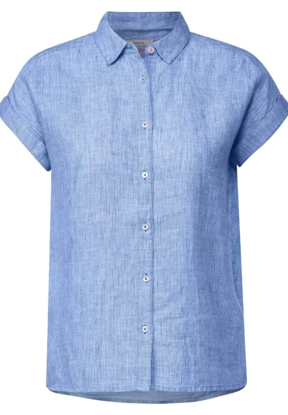 Leinen Chambray Bluse