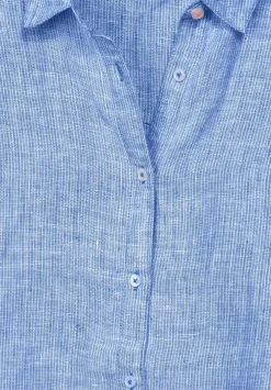 Leinen Chambray Bluse