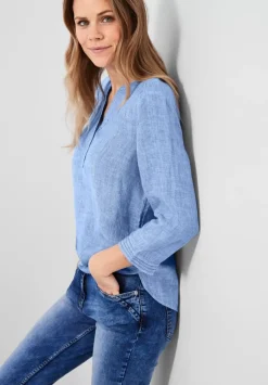 Leinen Chambray Bluse