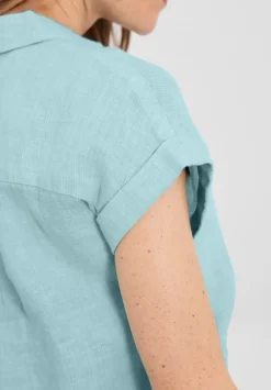 Leinen Chambray Bluse