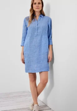 Leinen Chambray Kleid
