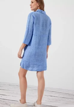 Leinen Chambray Kleid