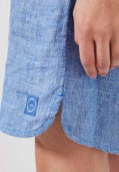Leinen Chambray Kleid