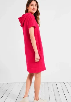 Leinen Hoodie Kleid