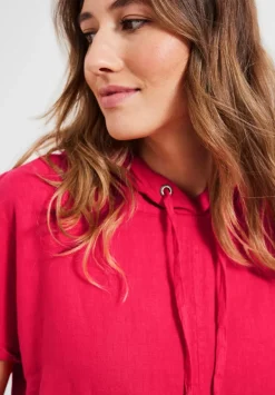 Leinen Hoodie Kleid