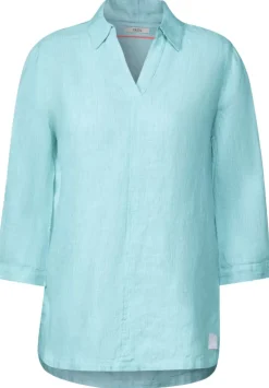Leinen Longbluse