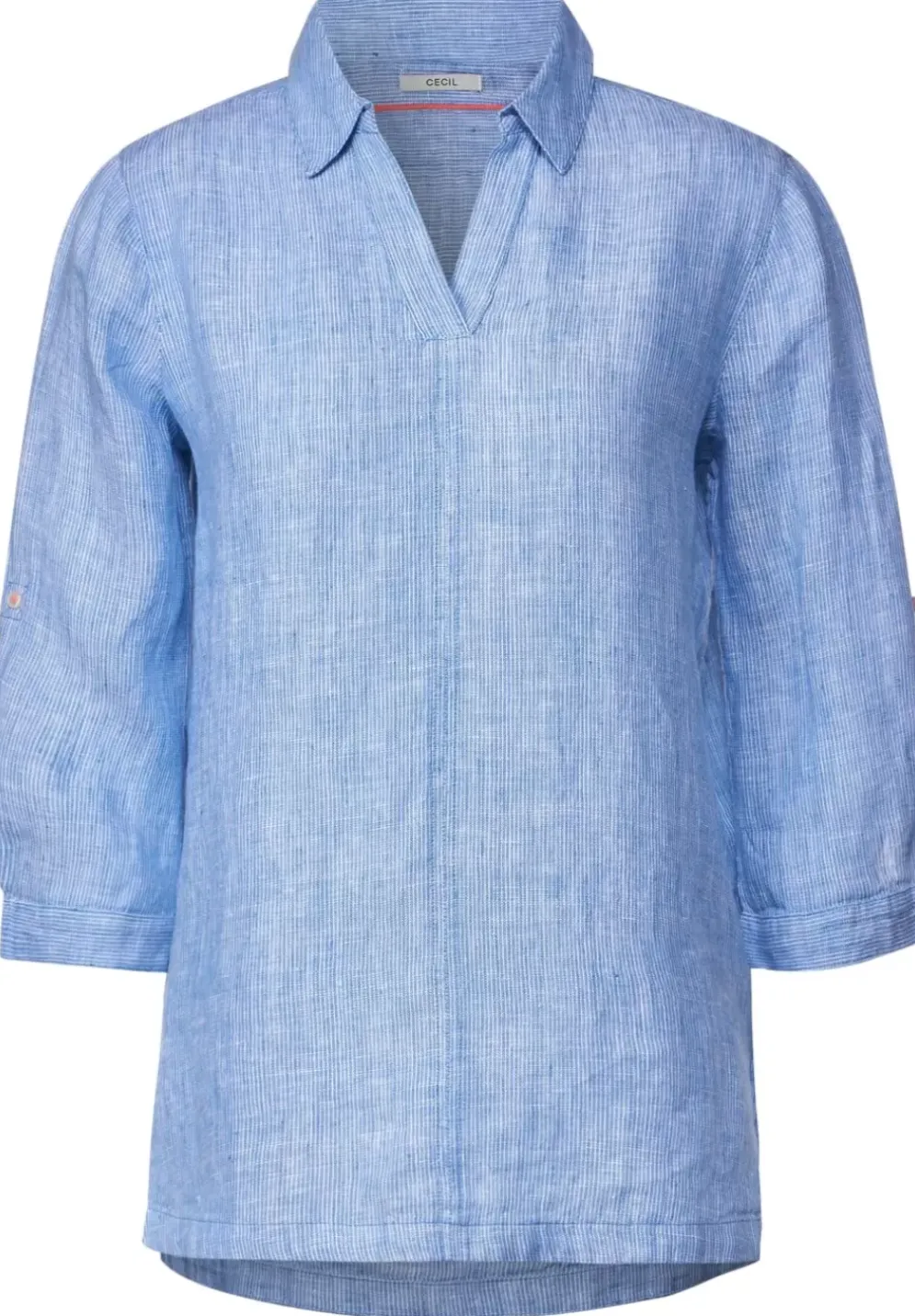 Leinen Longbluse