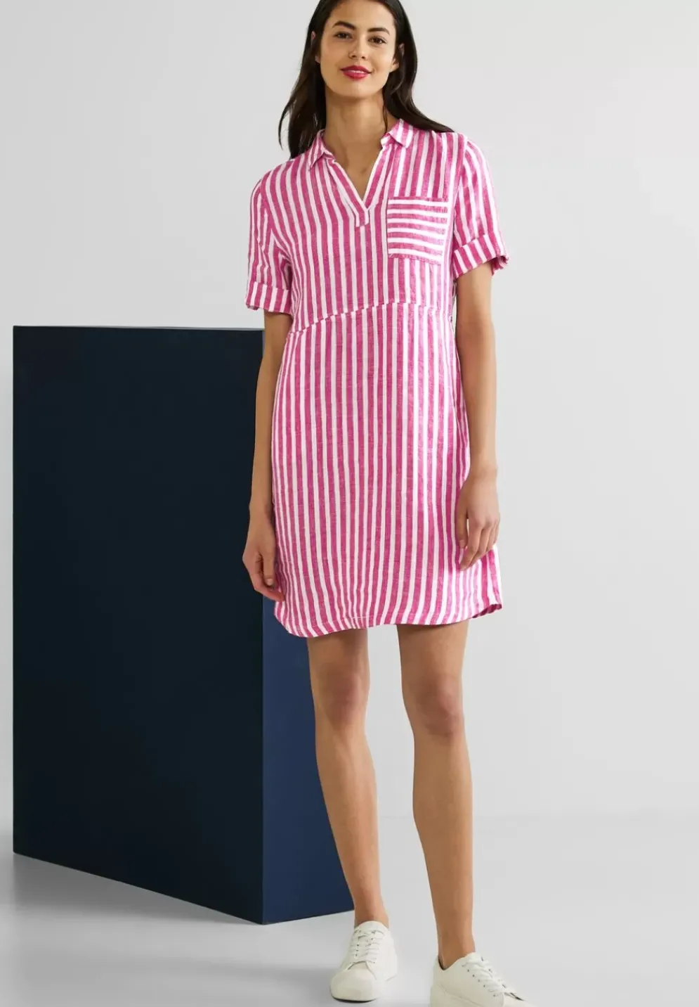 Leinen Shirtkleid