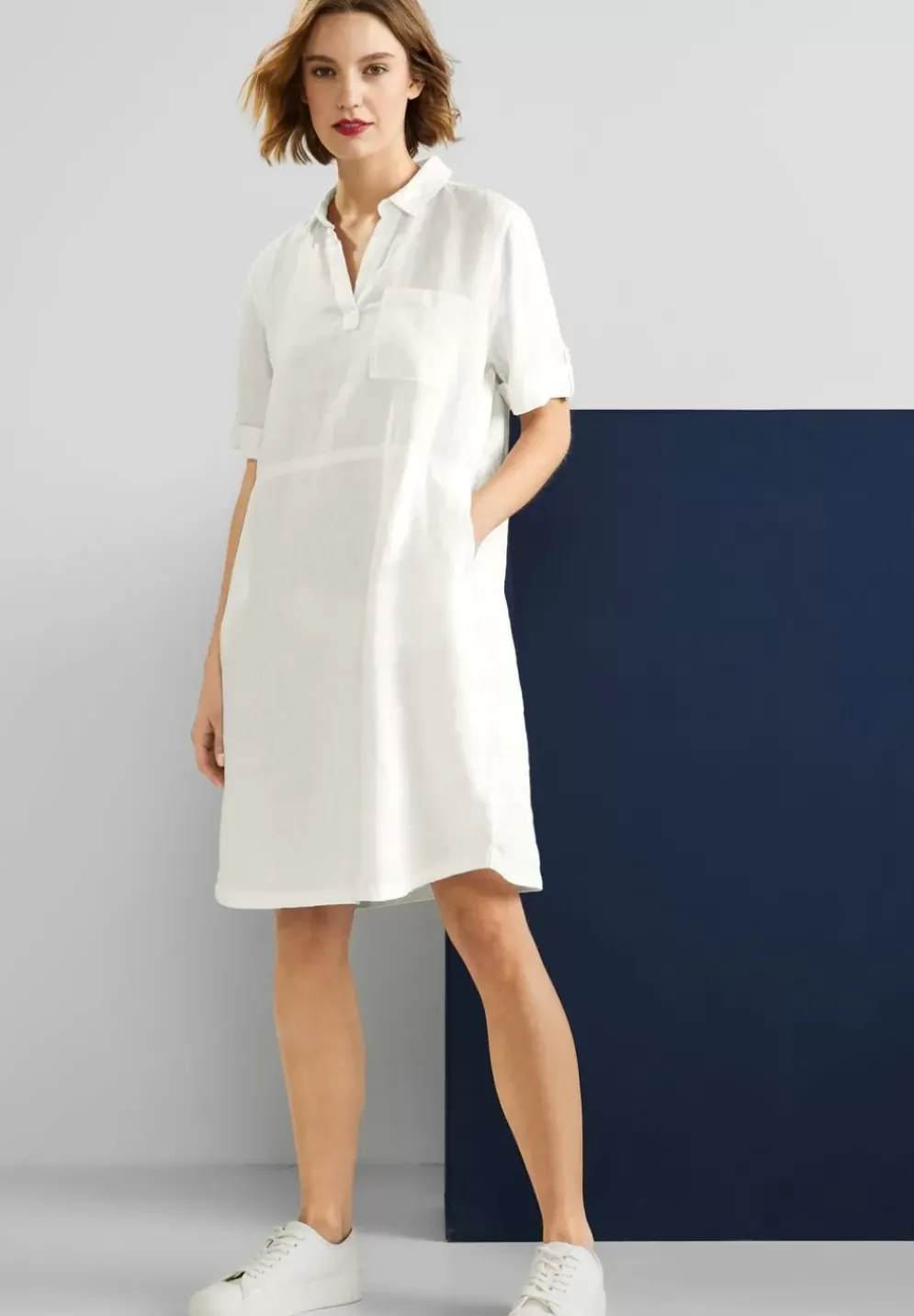 Leinen Shirtkleid