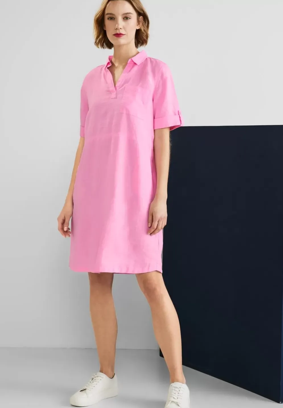 Leinen Shirtkleid