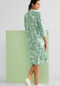 Leinen Shirtkleid Mit Print