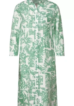 Leinen Shirtkleid Mit Print