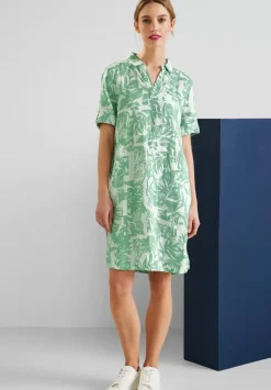 Leinen Shirtkleid Mit Print