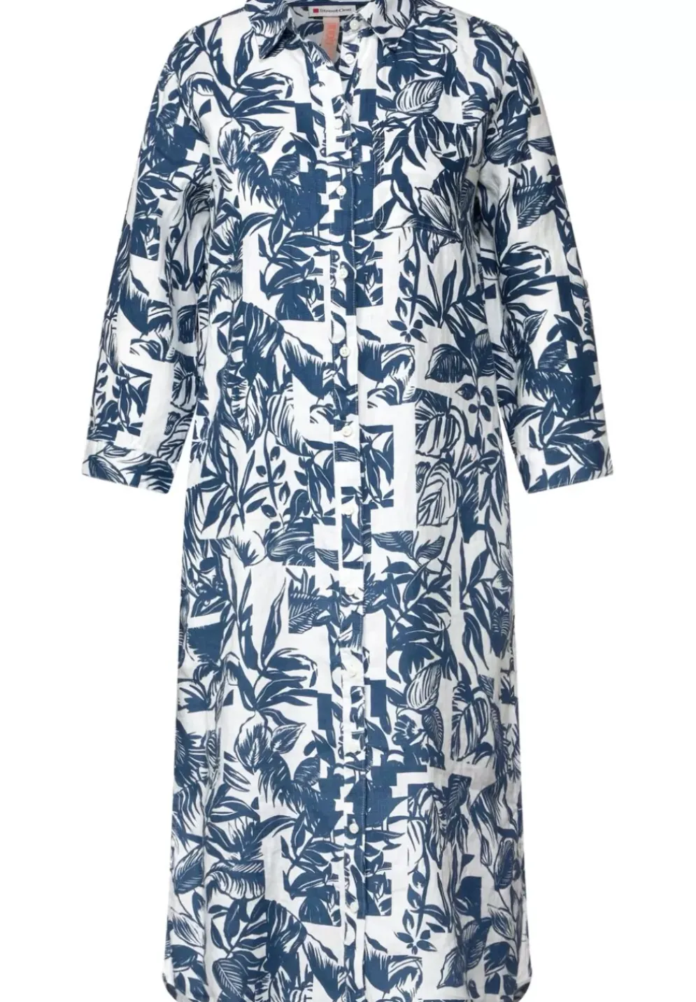 Leinen Shirtkleid Mit Print