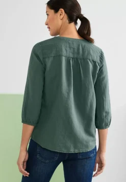 Leinen-Baumwolle-Mix Bluse