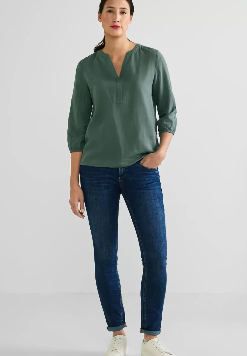 Leinen-Baumwolle-Mix Bluse
