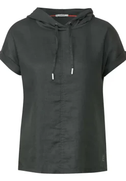 Leinenbluse Im Materialmix
