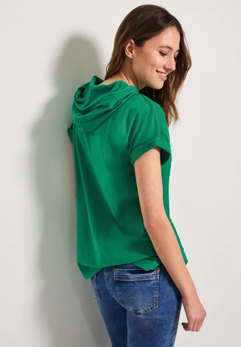 Leinenbluse Im Materialmix