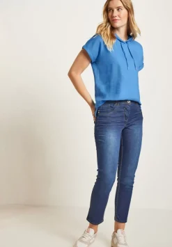 Leinenbluse Im Materialmix