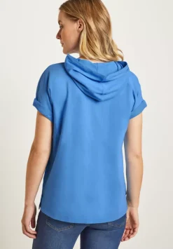Leinenbluse Im Materialmix