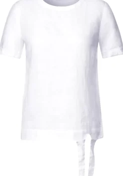 Leinenbluse Im Materialmix